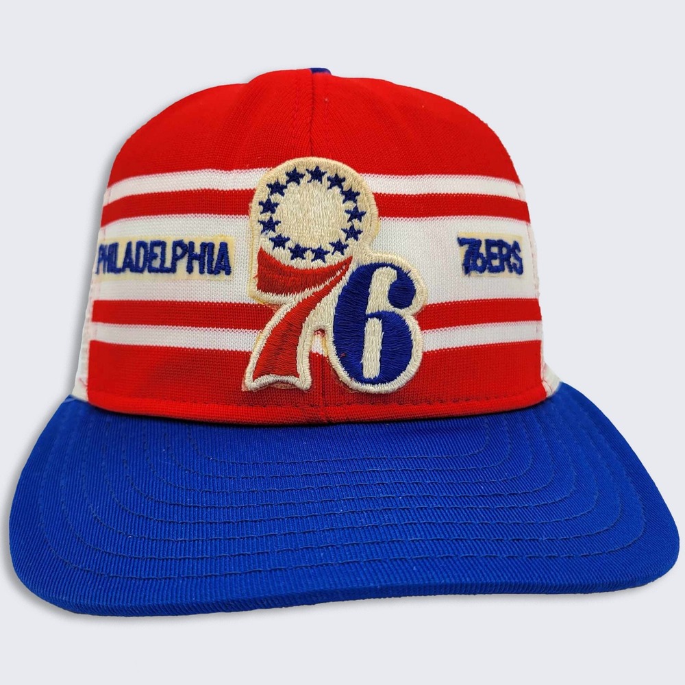 Philadelphia 76ers Vintage 80s AJD Trucker Snapback Hat